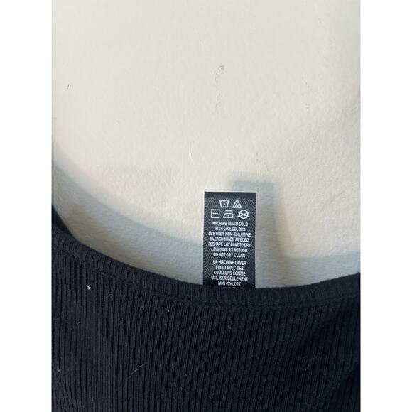 Skims Soft Lounge Long Slip Dress Ribbed Maxi Tank Stretch Modal Onyx Women's 2X - Picture 7 of 10